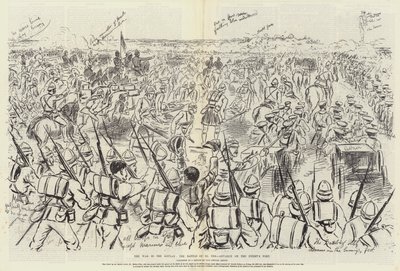De Oorlog in Soedan, de Slag bij El Teb, Aanval op het Fort van de Vijand door Melton Prior